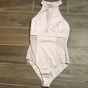 Blush colored bodysuit